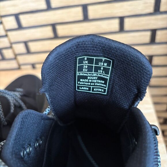 Dr Martens Boury Black Boots Men 7/Women 8‎ - Picture 6 of 7